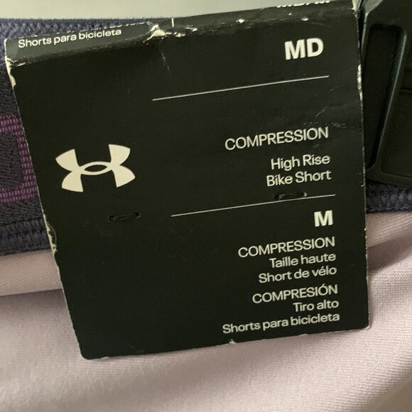 UNDER ARMOUR x PROJECT ROCK High Rise Compression Bike Short Sz MEDIUM - Picture 4 of 4